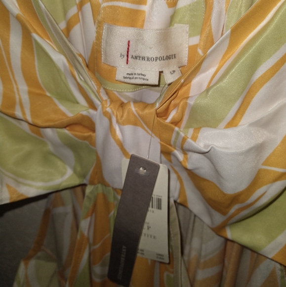 NWT ANTHRO' Cut Out Printed Midi Dress - Picture 4 of 11